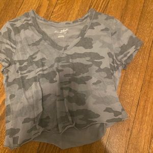 Camo crop top